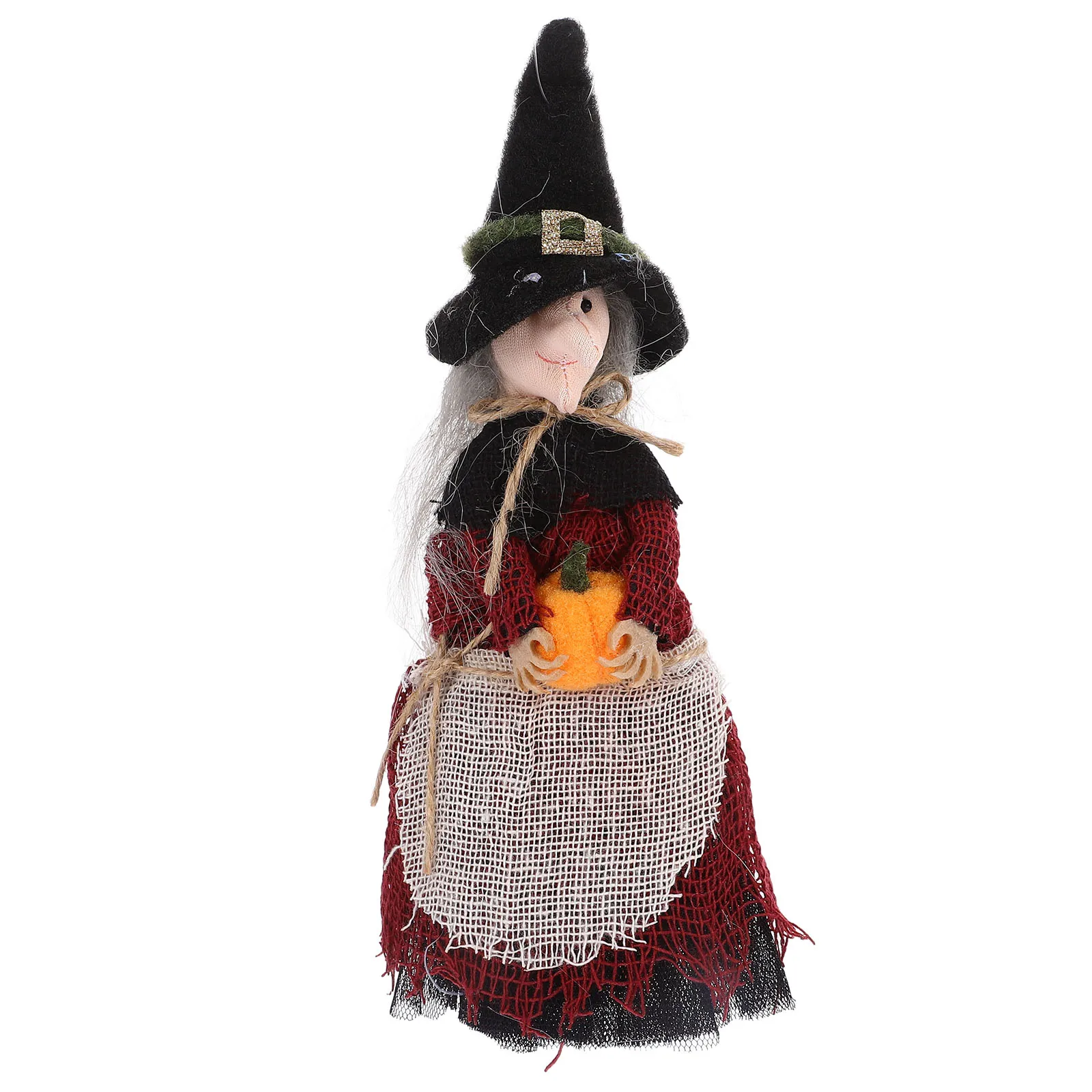 

Witch Hugging Pumpkin Pendant Spooky Halloween Decoration Creepy Decorations Indoor for Home Adorable Cloth Figurines