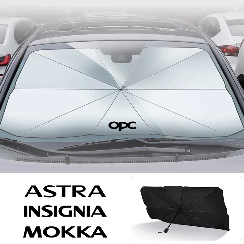 Car sun protection windshield sunshade for Opel OPC Astra JHGK Insignia Corsa DBE Mokka Vectra sunshade accessories