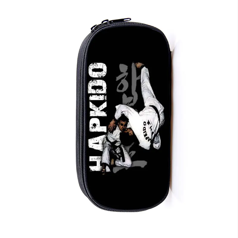 Cool Martial Art Judo Taekwondo Karate  Cosmetic Cases Pencil Holder Children School Supplies Case Kids Aikido Make Up Bag