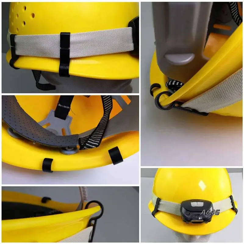 

Helmet Clips For Head Light Lamp Hard Hat Light Clips,Hardhat Accessory,Easily Mount Hook For Helmet,Cap Strap 500 Pcs