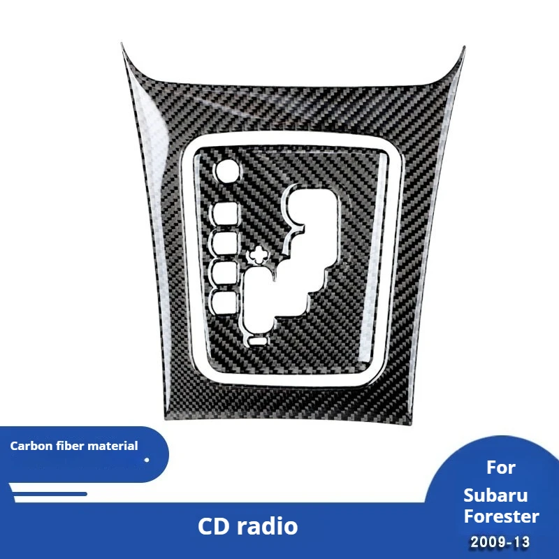 

For 09-13 Subaru Forest Man Carbon Fiber Central Control Gear Panel Decorative Sticker Interior Modification