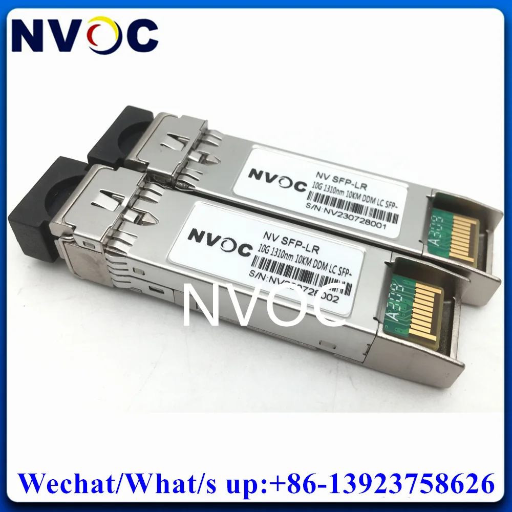 10Pcs 10G LR LC Duplex SFP Transceiver Module 1310nm 10KM Single Mode Fiber Optical Switch Compatible Nova Star Processor