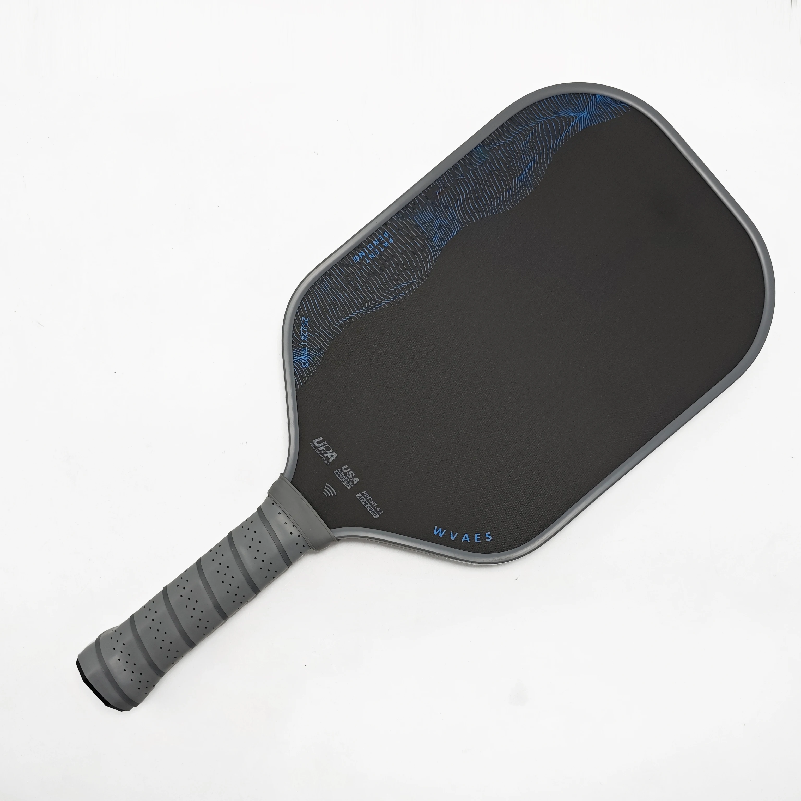2026 Waves Pickleball Paddle Thermoformed Full foam core Toray T700 carbon fiber Pickleball Paddle Rough surface  Better spin