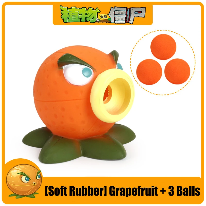Plants vs Zombie Toys Peashooter Coconut Cannon A.K.E.E. Fume-Shroom Soft Rubber Action Figure Model Battle Game Birthday Gifts