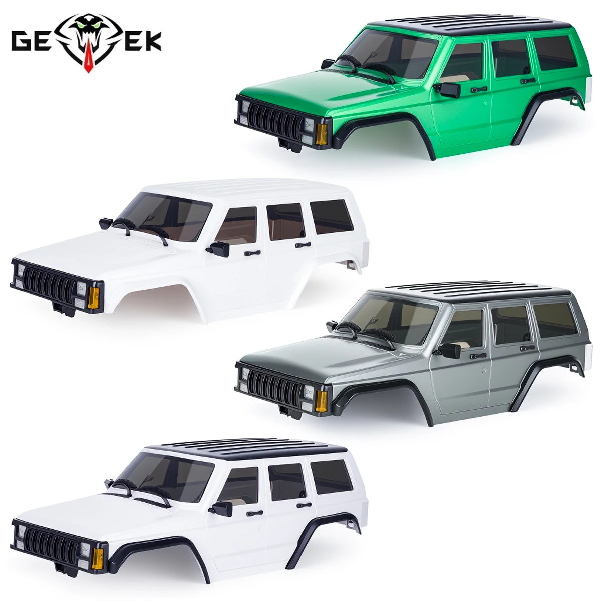 155mm Wheelbase Plastic TRX4M Hardtop Cherokee Body Car Shell for 1/18 RC Crawler TRX4-M Bronco Defender Chassis DIY
