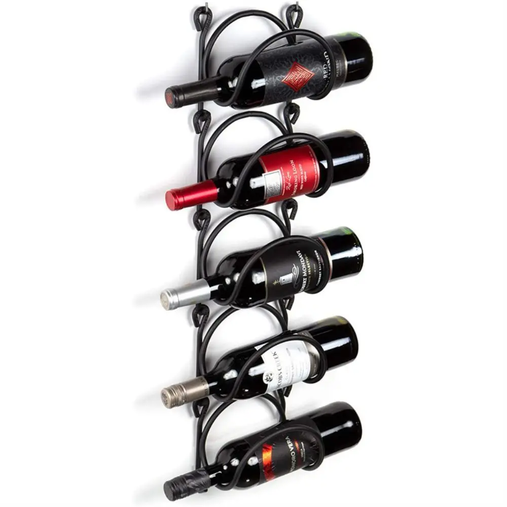 multi-functional-iron-wine-rack-5-layer-wall-mounted-wine-bottle-holder-black-white-with-towel-rack-wine-display-shelf-bathroom