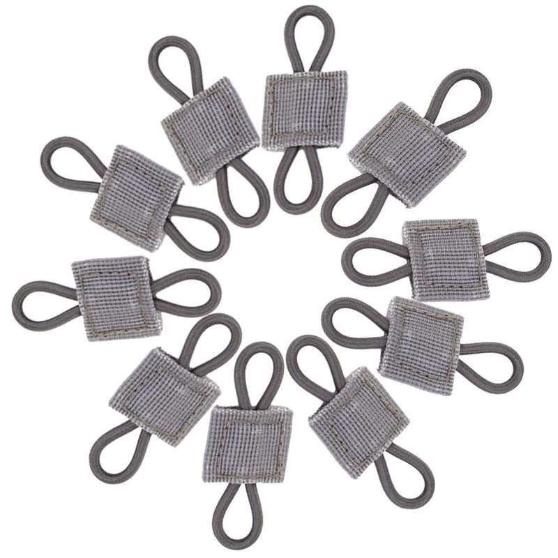 

10PCS Taser Molle Attachment Clip Molle Webbing Retainer Elastic Binding Ribbon Buckle for Tactical Vests Backpacks Bags