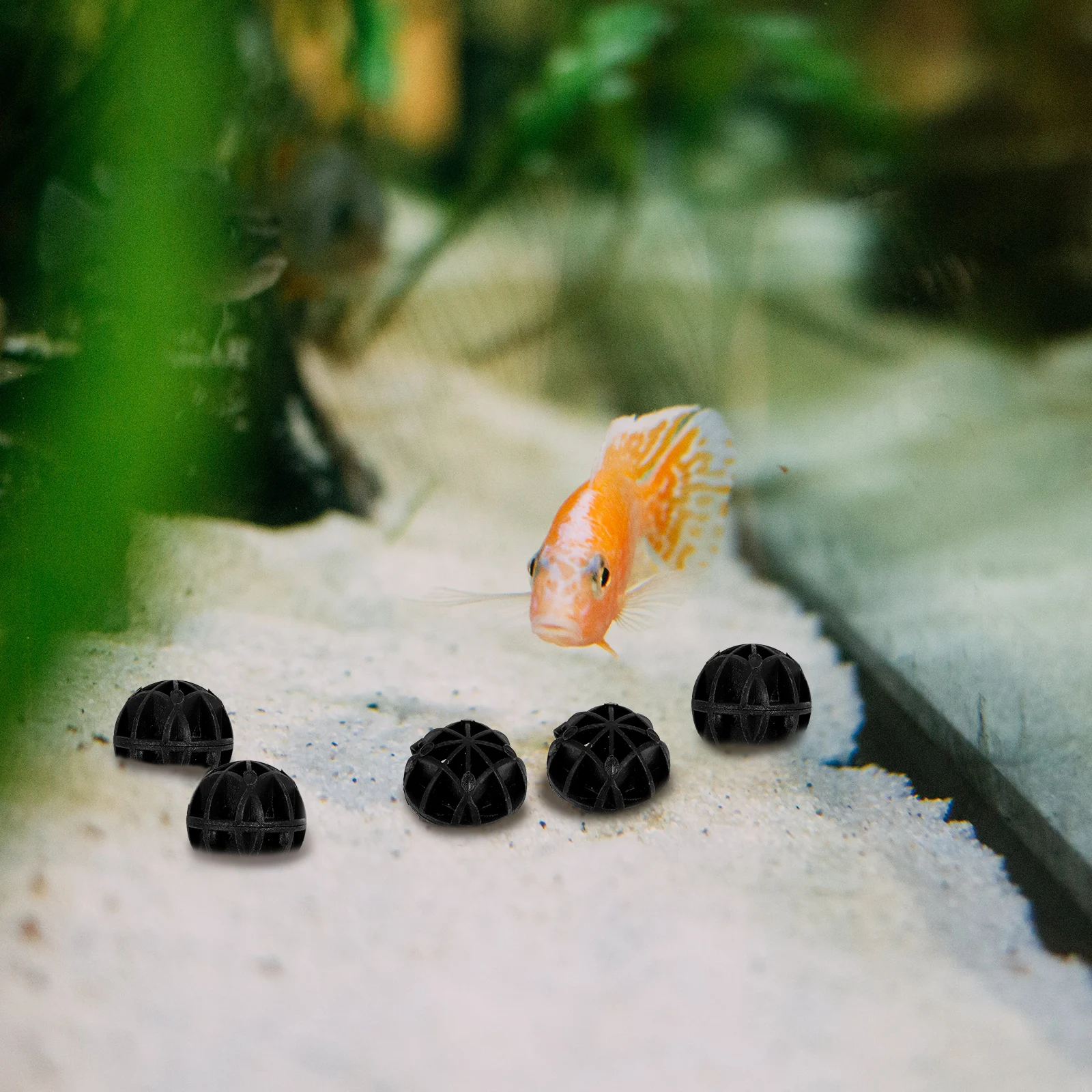 

100 Pcs Bio Fish Tank Filter Biological Sponge Aquarium Filtration System Freshwater Stable Water Quality