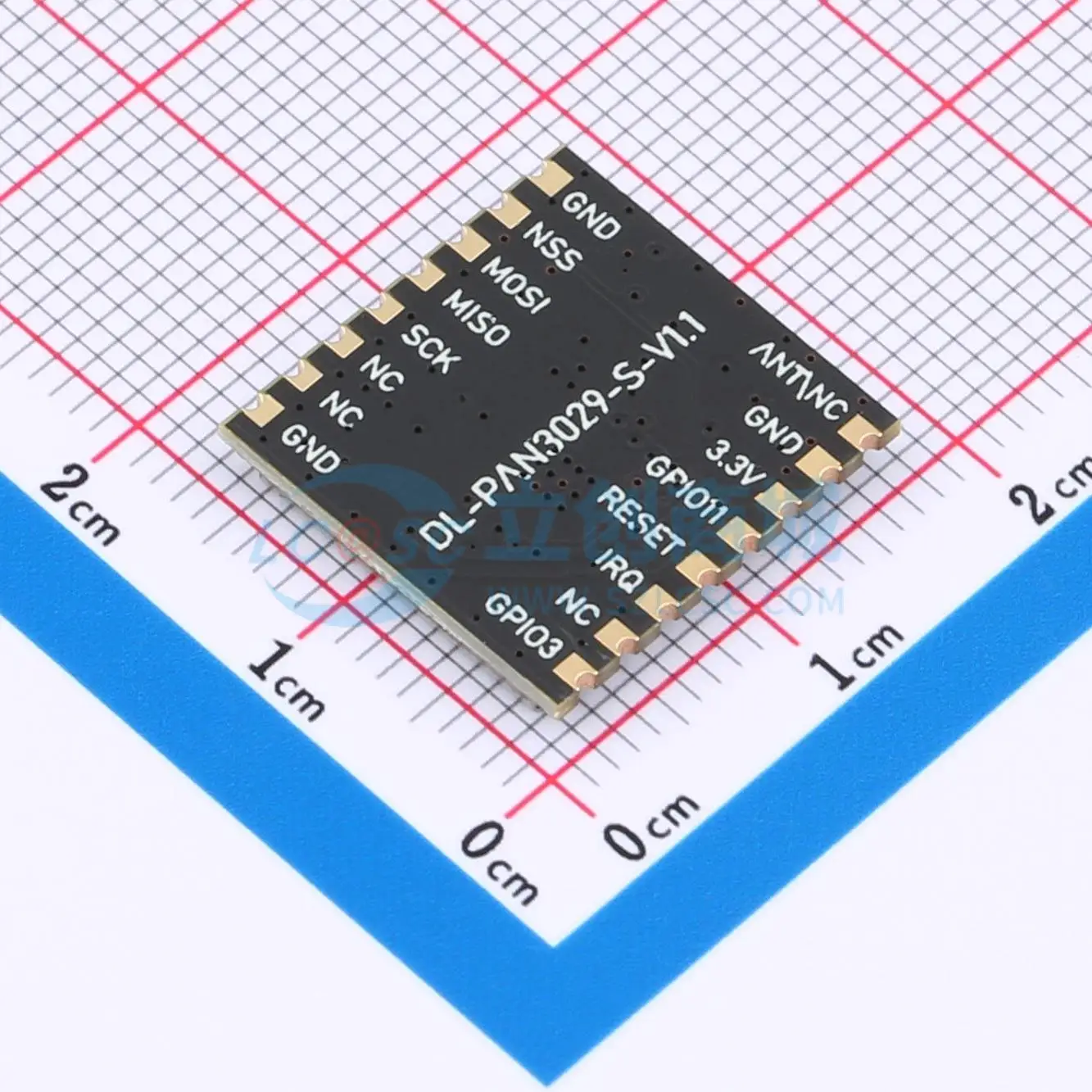 2pcs DL-PAN3029-S-915S SMD 17.1x16.1mm transceiver 915MHz 20dBm RF Wireless Communication Module for Smart Home System