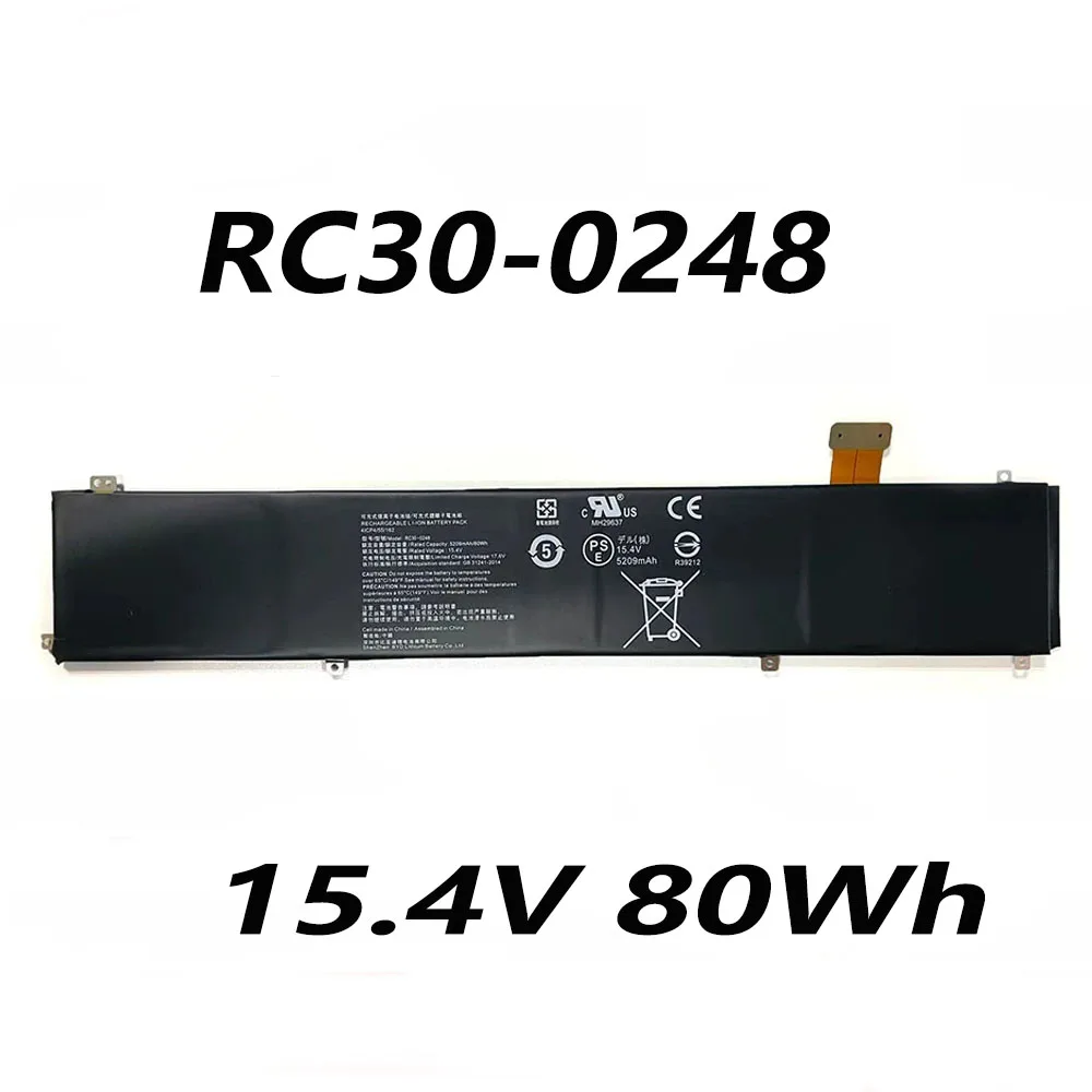 RC30-0248 15.4V 80Wh Laptop Battery For Razer Blade Advanced 15 2018 2019 15 GTX 1060 1070 RTX 2080 RZ09 Series Notebook Battery