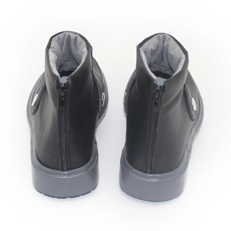 Anime AKUTA Rudo Surebrec Buty do Cosplay Czarne Botki Męskie Damskie Halloween Karnawał Buty do Odgrywania Ról Szyte na Miarę
