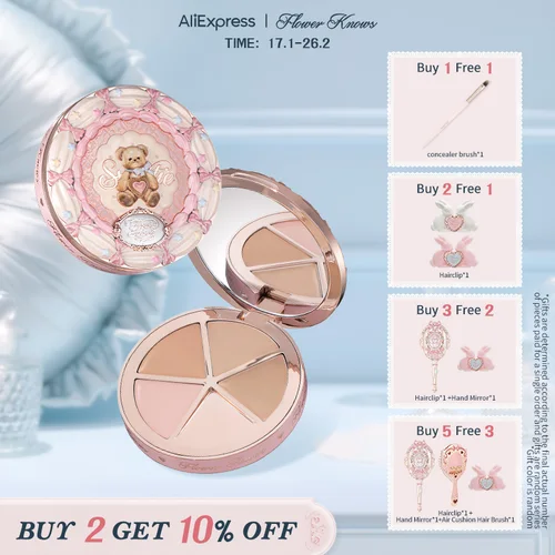 [NUEVO] Paleta de correctores de 4 colores de la colección Flower Knows The Sweetie Bear