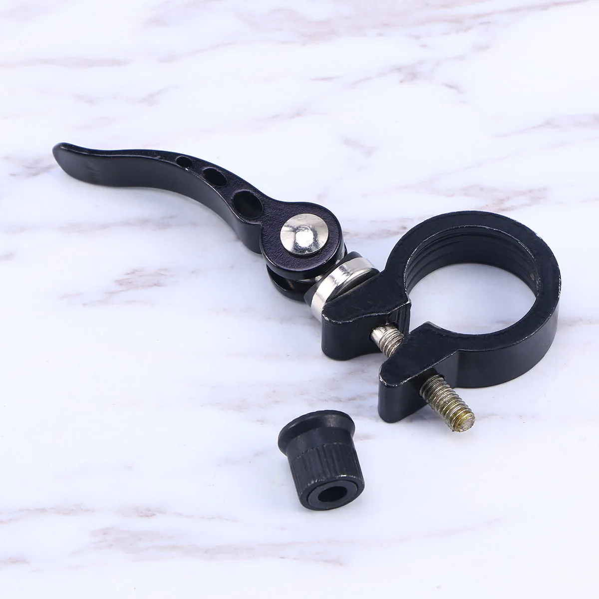 

28.6mm Bike Seatpost Clamp Quick Release Bracket for Road Bike Adjustable Design Easy Install Durable Use Cycling Clamps