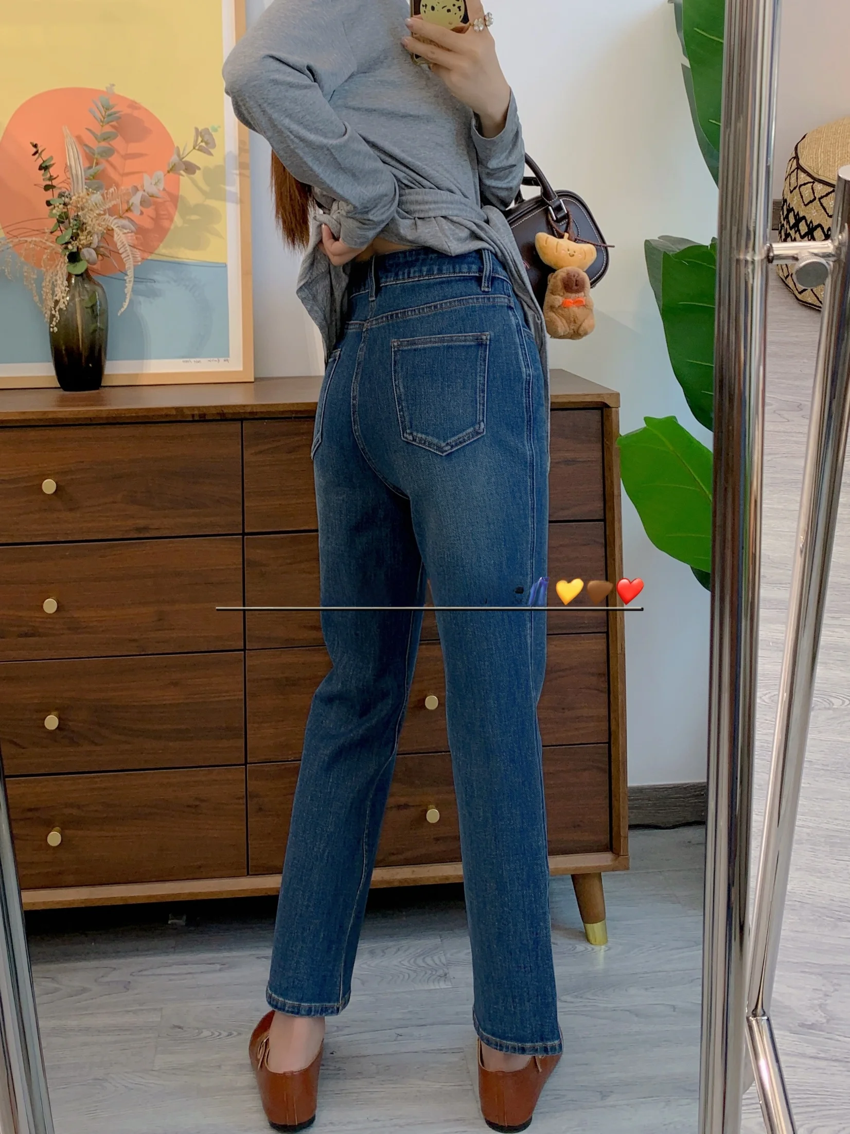 

Женские джинсы скинни на подкладке Fce, прямые хлопковые повседневные брюки с высокой талией, эластичные осенне-зимние новые брюки