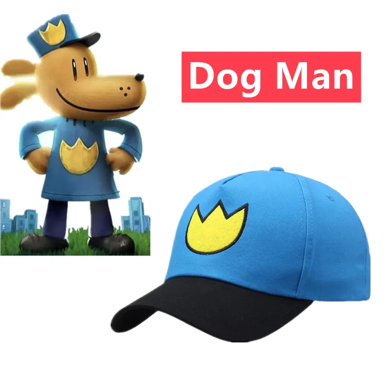 Cartoon Blue Dog Man Cap Baseball Caps Personalized Adjustable Anime Unisex Cute Embroidery Hat Snapback Hats Props