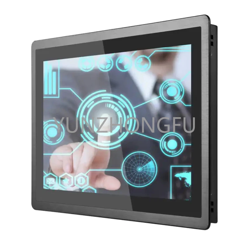 10.4'15'15.6'21.5' inch IP65 Waterproof Industrial Panel PC Core i3 i5 i7 Win11 Linux All In One Fanless Touch Screen Panel PC