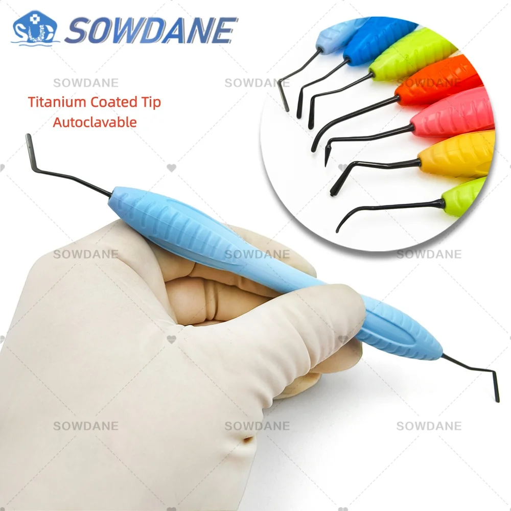 

Titanium Coating Anti Adhesion Composite Resin Filler Dental Spatula Resin Filling Set Spatula Aesthetic Restoration Set