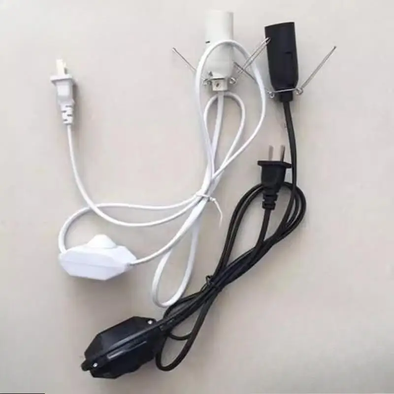 

1.8m Power Cord Cable with ON OFF Switch E14 EU Lamp Base Holder Outdoor RV Camping Light Wiring Extension Cable