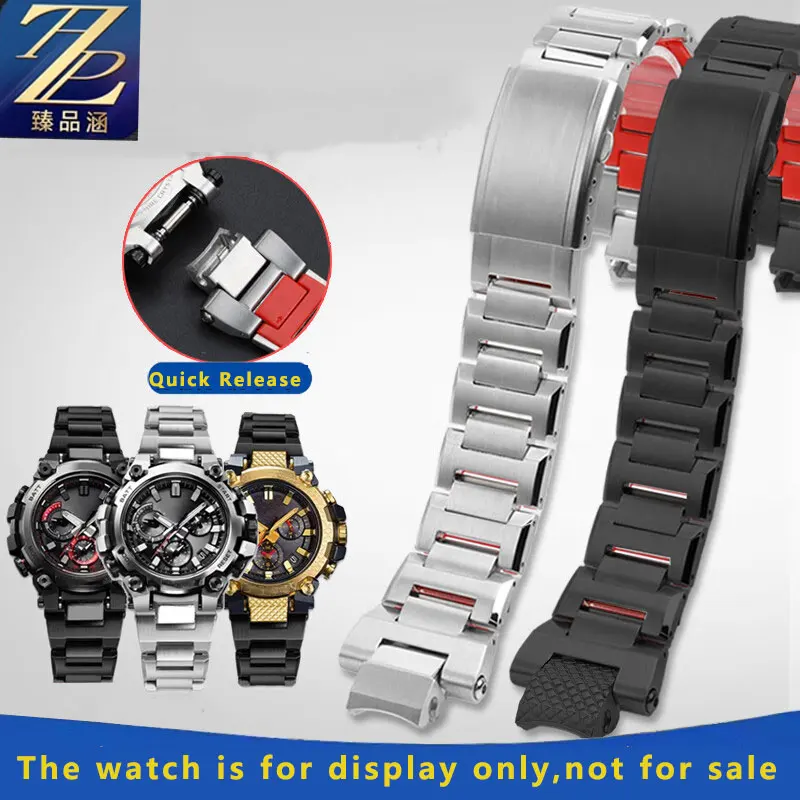 High quality stainless steel strap bracelet for G-SHOCK  Casio 5672 MTG-B3000 series quick release stainless steel watch band