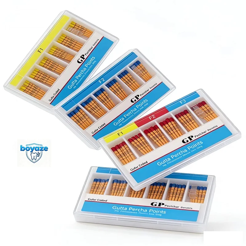 10boxes Absorbent Dental Gutta Percha Points 02 04 06 15#-40# F1 F2 F3 With Scale Endodontics Paper Tips Dentistry Consumable