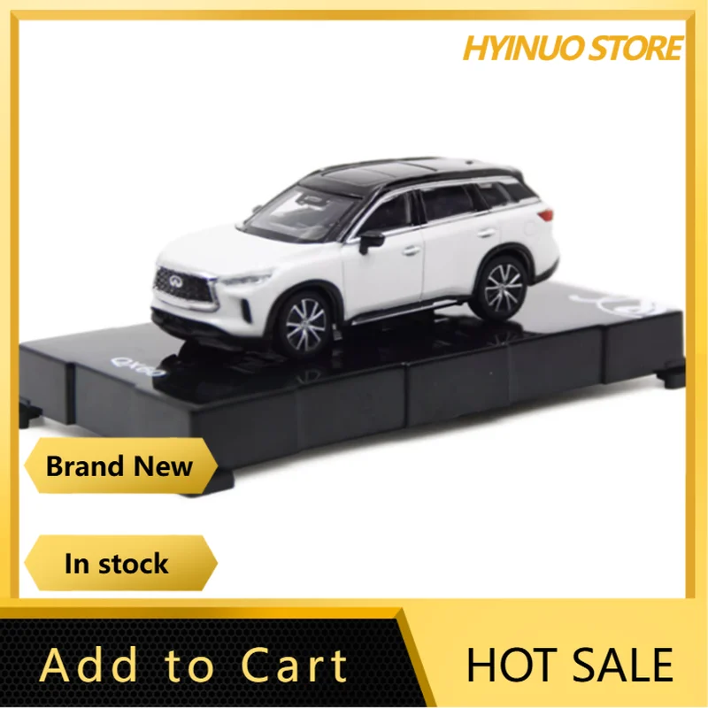 

PAUDI 1:64 масштаб QX60 2022, модель автомобиля из сплава, классическая коллекция для взрослых, подарок, сувенир, игрушка для мальчика