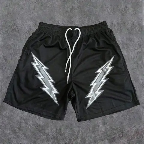 2025년 여름, 남성용 3D 프린트 플래시 반바지, 통기성, 땀 흡수, 속건성, 체육관용, 루즈한 비치 반바지, 야외 조깅