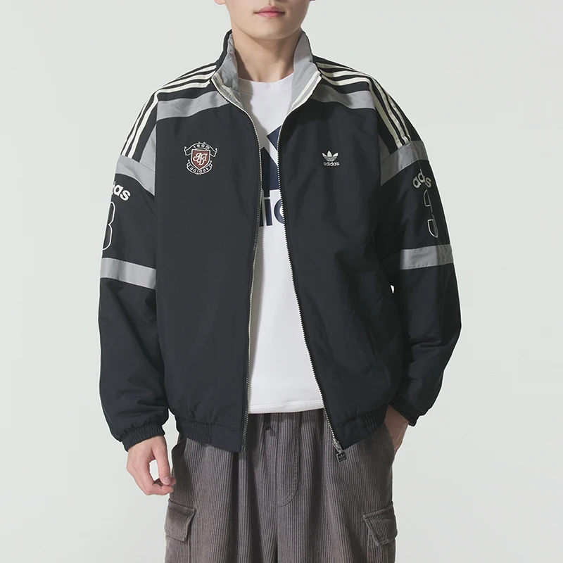 

Adidas Original Cotton Jacket Men's Sportswear Trendy Fashion Reversible Windproof Warm Cotton Jacket Kc0093