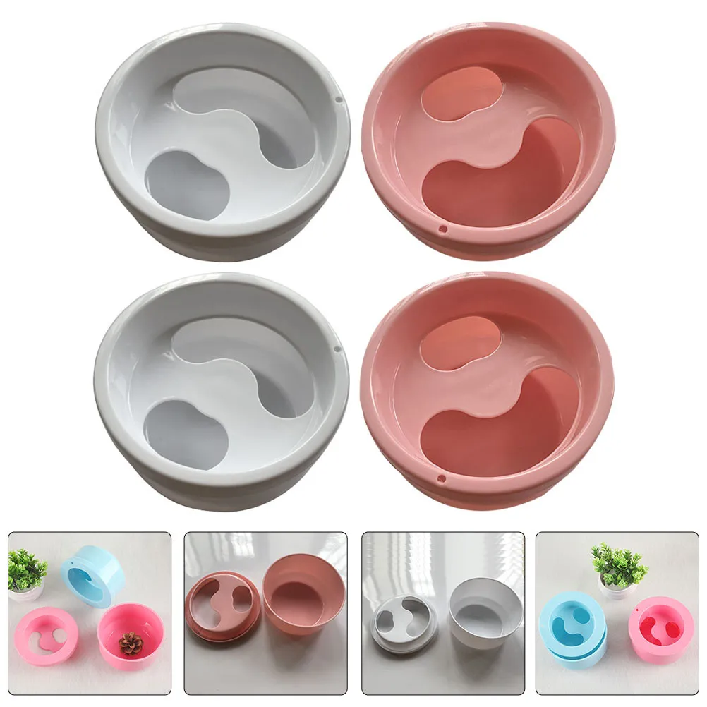 

4Pcs Nail Art Soak Bowl High Quality ABS Plastic Manicure Hand Care Soaking Container for Nail Salon Home DIY Removal Treatment