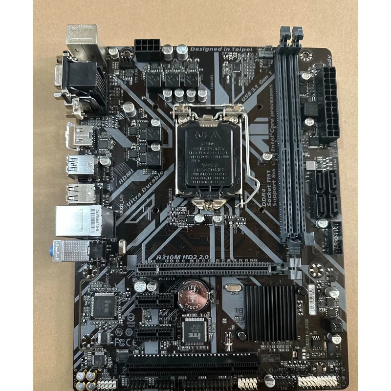 

Used For GIGABYTE H310M-HD2 2.0 LGA1151 H310 DDR4 HDMI PCI Micro ATX Motherboard
