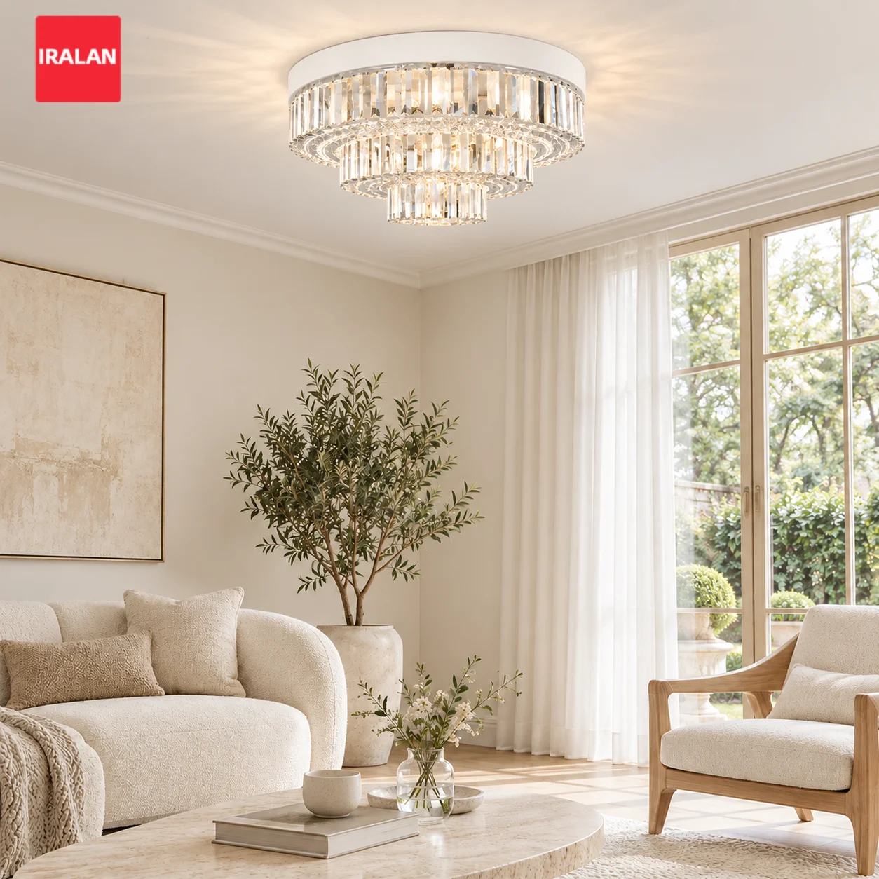 IRALAN Small LED Ceiling Lamp Lustre Modern Square Ceiling Chandelier Bedroom Light aisle Dining Room 3color Ceiling Light