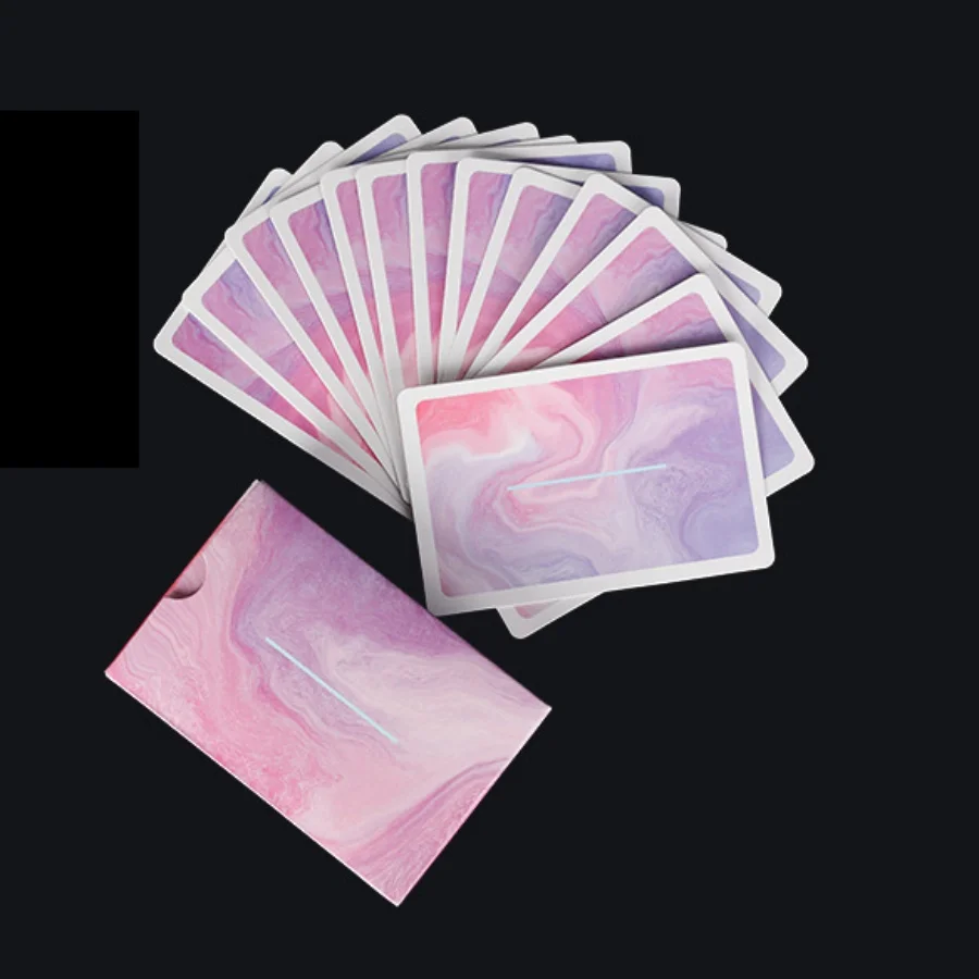 جديد 54 قطعة/مجموعة 57x87 مللي متر الأبيض الأساسية ورقة بوكر الإبداعية التدرج سطح السفينة أوراق اللعب أداة سحرية لعبة طاولة الحفلات #4