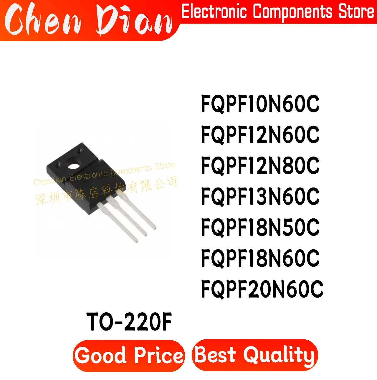

FQPF10N60C FQPF12N60C FQPF12N80C FQPF13N60C FQPF18N50C FQPF18N60C FQPF20N60C New original authentic TO-220F