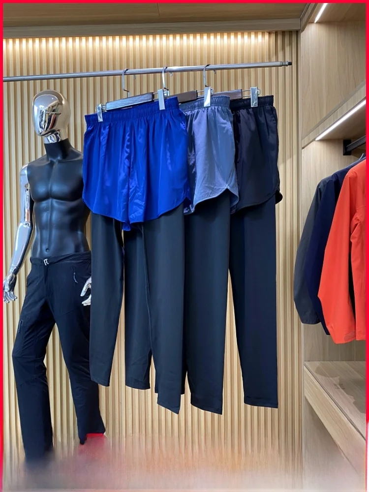 

Profional 2-in- Punching Qui Dry Breathable Elastic Marathon Training Running Sports Pants All-Match Long Trousers for Men