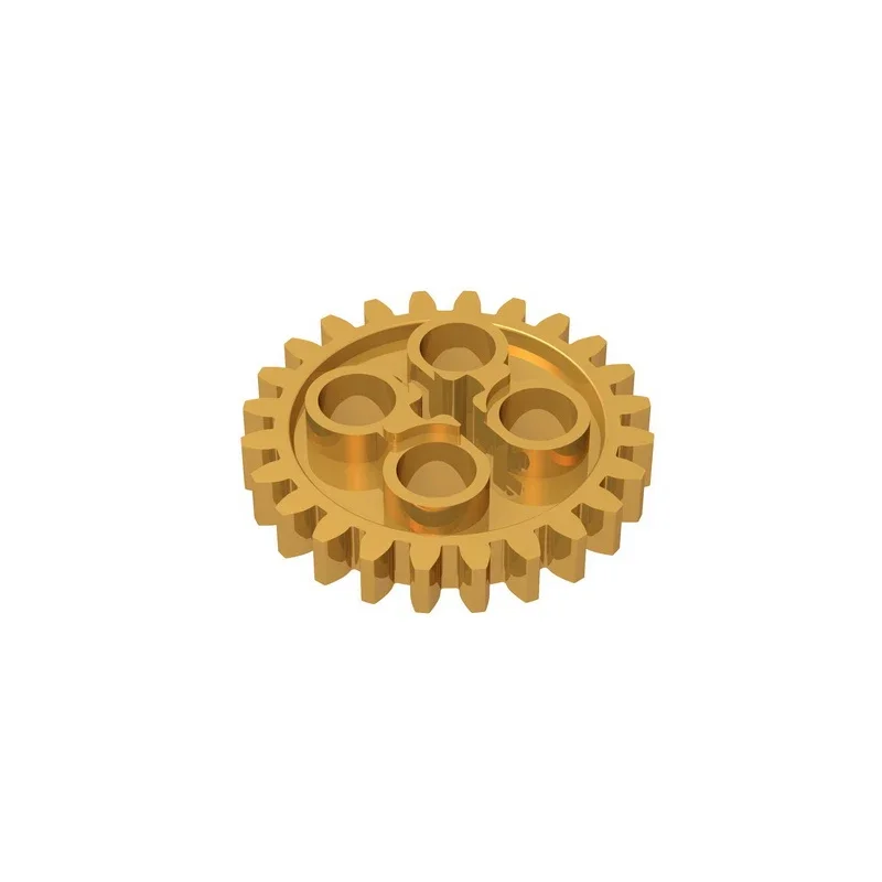 MOC Set GDS-1098 Gear 24 Tooth (2nd Version - 1 Axle Hole) compatible with lego 3648 24505 pieces of children's toys