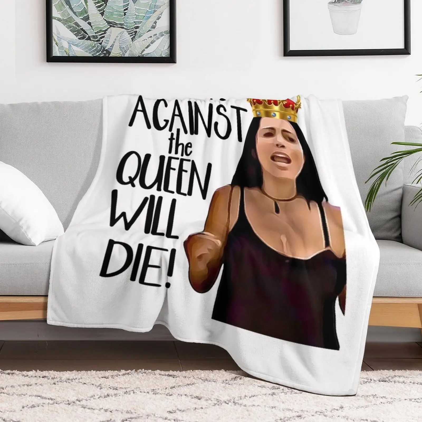 90 Day Fiance Larissa Who Is Against the Queen Will Die Throw Blanket Fashion Sofas Shaggy Blankets