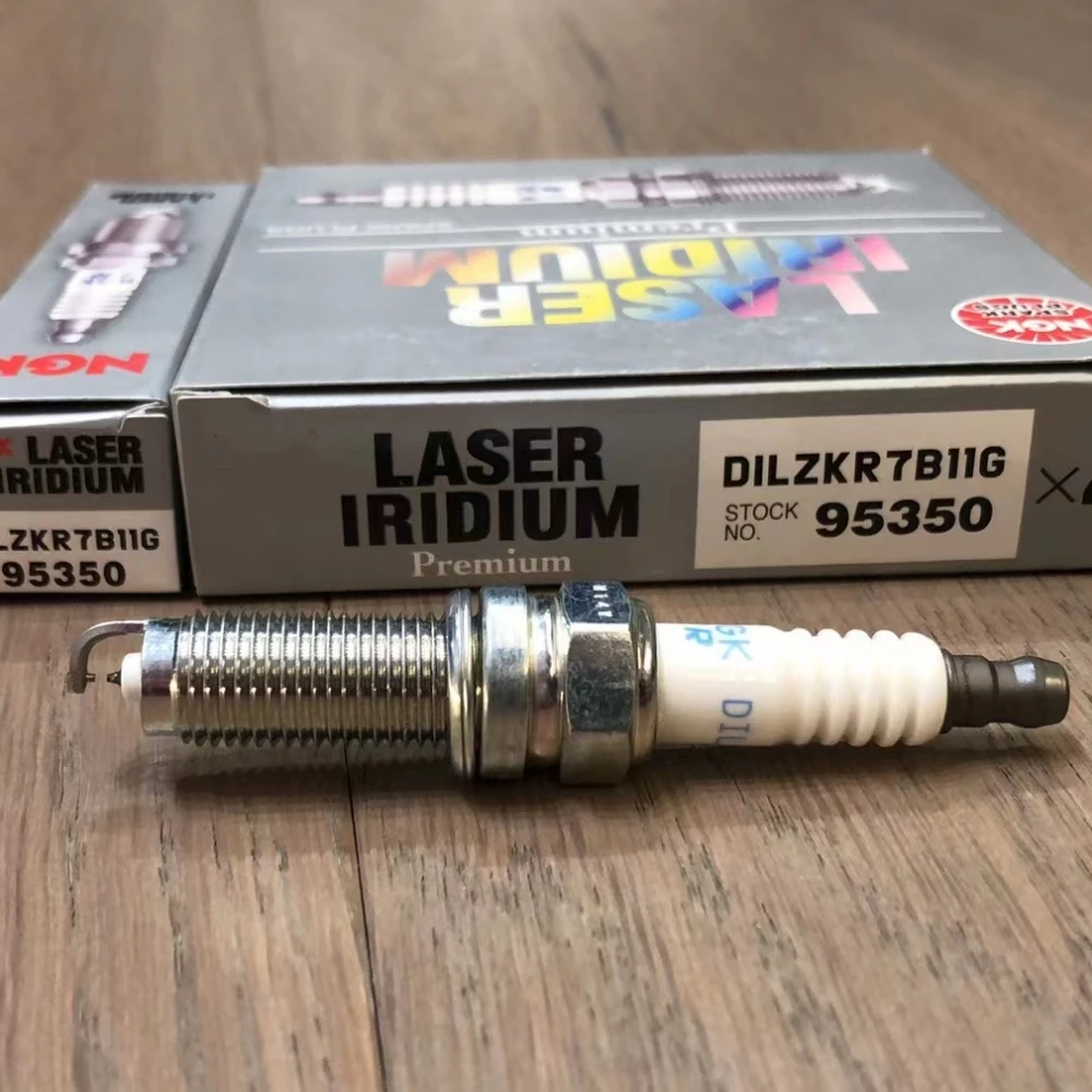 4-6pcs Brand New Laser Dual Iridium Spark Plugs DILZKR7B11G 95350