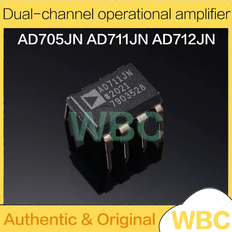 10Pcs/Lot AD705JN AD711JN AD712JN DIP-8 Dual-channel operational amplifier chip new original