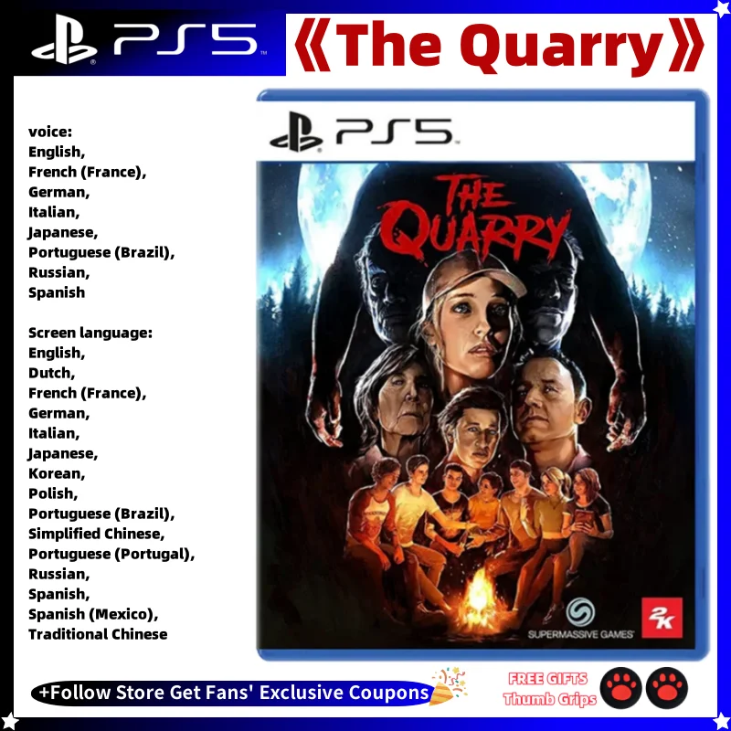 

Sony Playstation 5 PS5 NEW Game CD The Quarry 100% Official Original Physical Playstation5 Game The Quarry Playstation 5 PS5