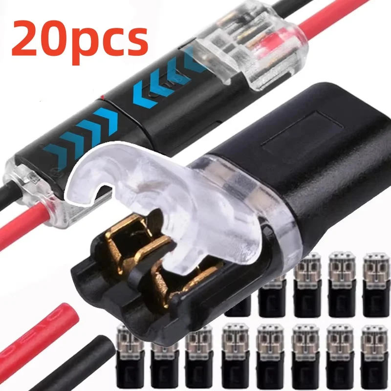 20/10pcs 2 Pin Way Plug Waterproof Electrical Connector Car Wire Cable Automotive Electrical Connector Strip Terminal Connection