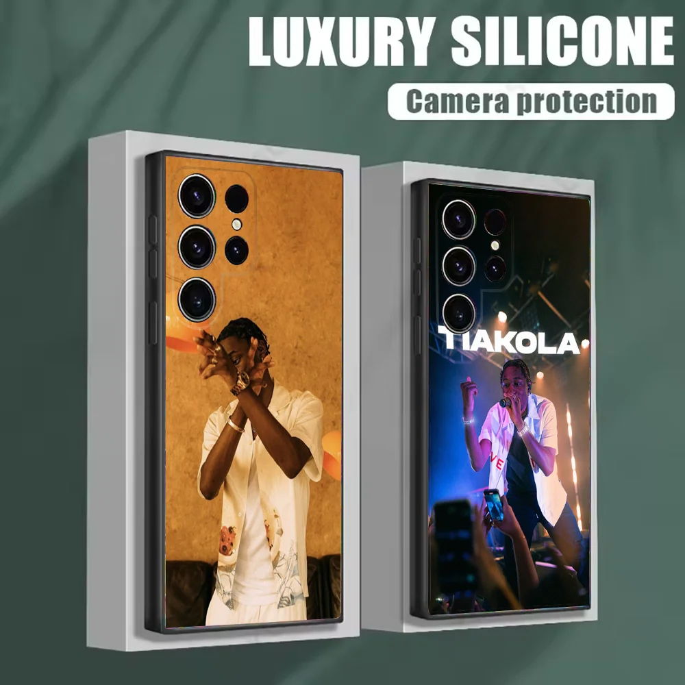 

Rapper T-Tiakola Phone Case For Samsung S25,S24,S21,S22,S23,S30,Ultra,S20,Plus,Fe,Lite,Note,10 Black Soft Shell