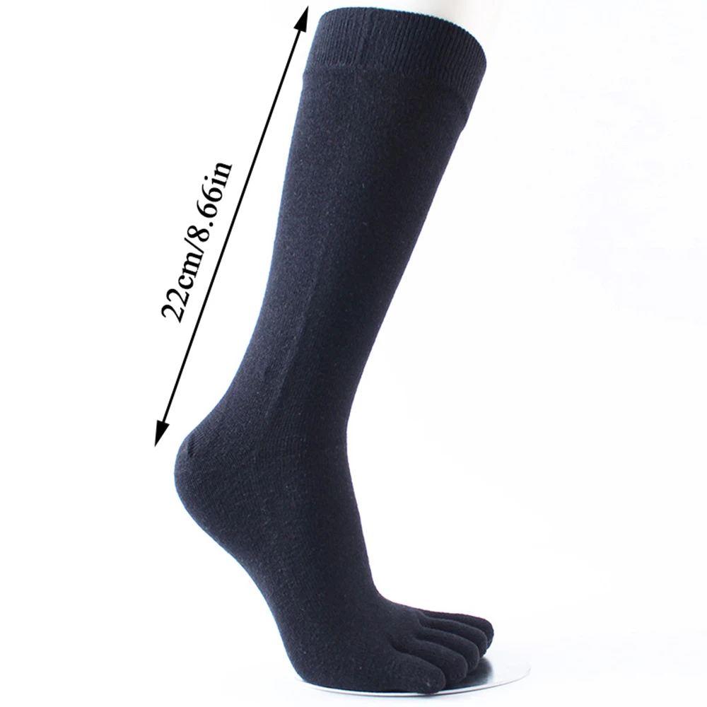 1 Pair Five-finger Socks Business Men\'s Toe Socks Sports Men Running Crew Breathable Sweat Deodorant Men\'s Socks Male Calcetines