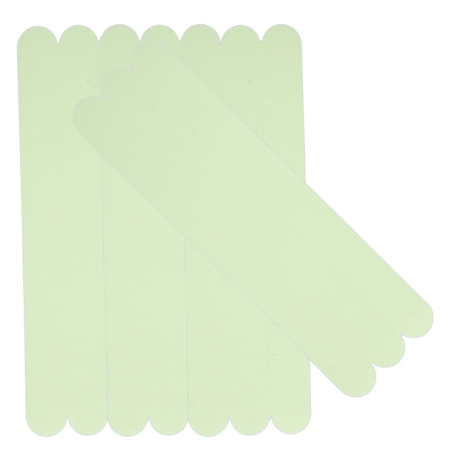 12Pcs Non Slip Stair Treads Glow in The Dark Green Warning Reflective Anti Slip Tape for Indoor Outdoor Steps Safety Strips