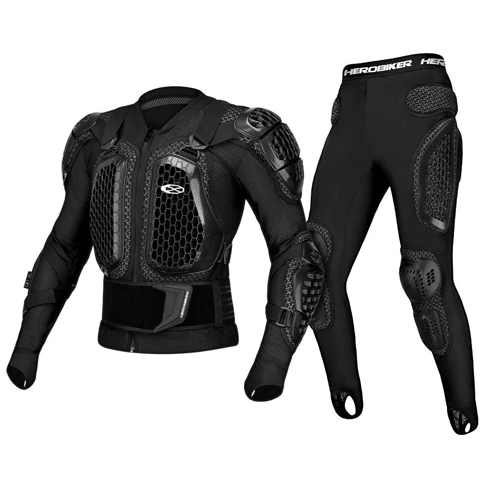 CE Approved Motorcycle Jacket Wear-Resistant Anti-Drop Body Armor Summer Breathable Bicycle Racing Jacket Men Protective Gear