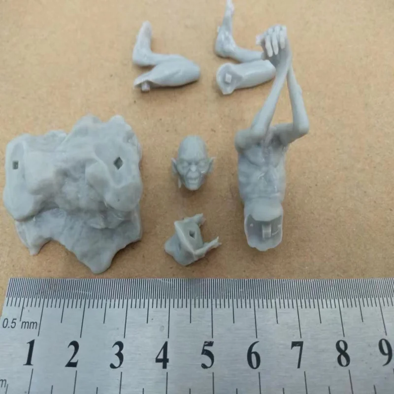 Dwarf Monster Gollum DIY Resin Figures Model Kit 1/24 Scale Unpainted Unassembled 3D Toy