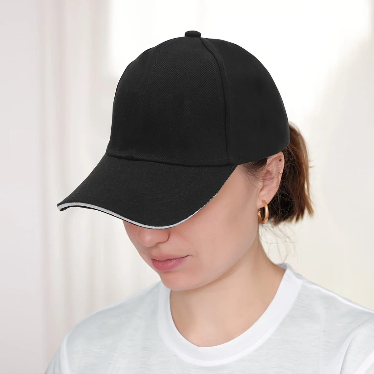 Adjustable YELLOWSTONE Field Printed baseball cap Sandwich Baseball cap - Vintage black trucker cap, lightweight 100% polyester,