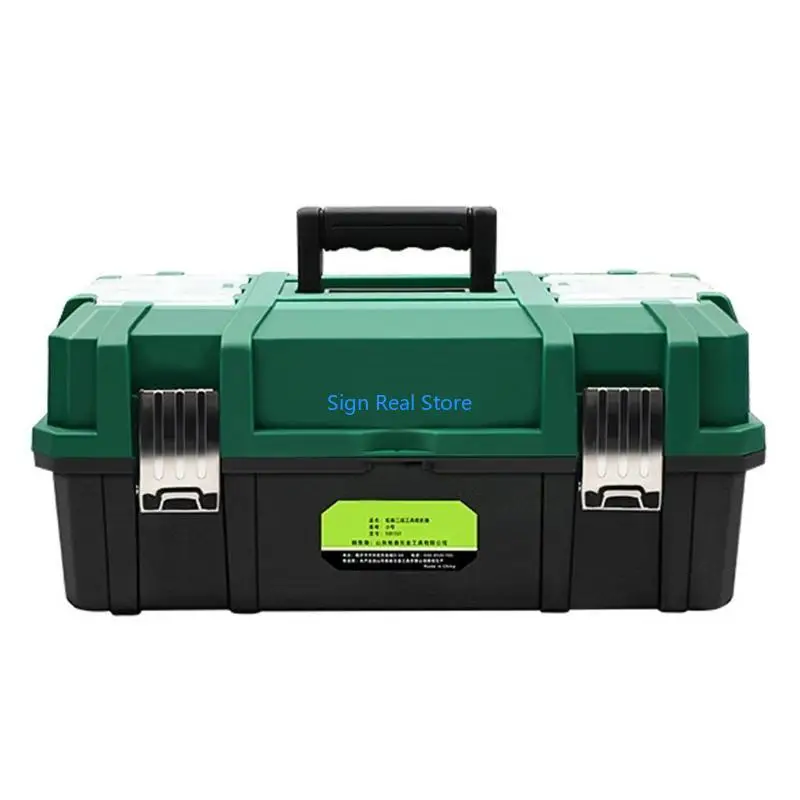 

Profession Tool Storage Box Large Capacity Organizers With 3 Dismountable Tiers 41XB