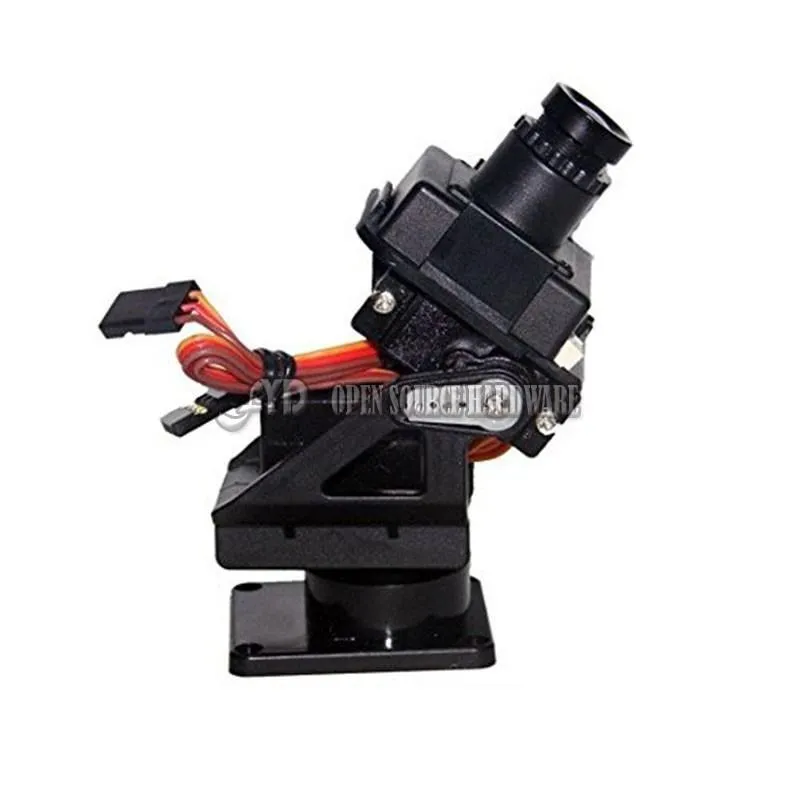 Servo Bracket PT Pan/Tilt Camera Platform Anti-Vibration Camera Mount For Aircraft FPV Dedicated Nylon PTZ For 9G SG90