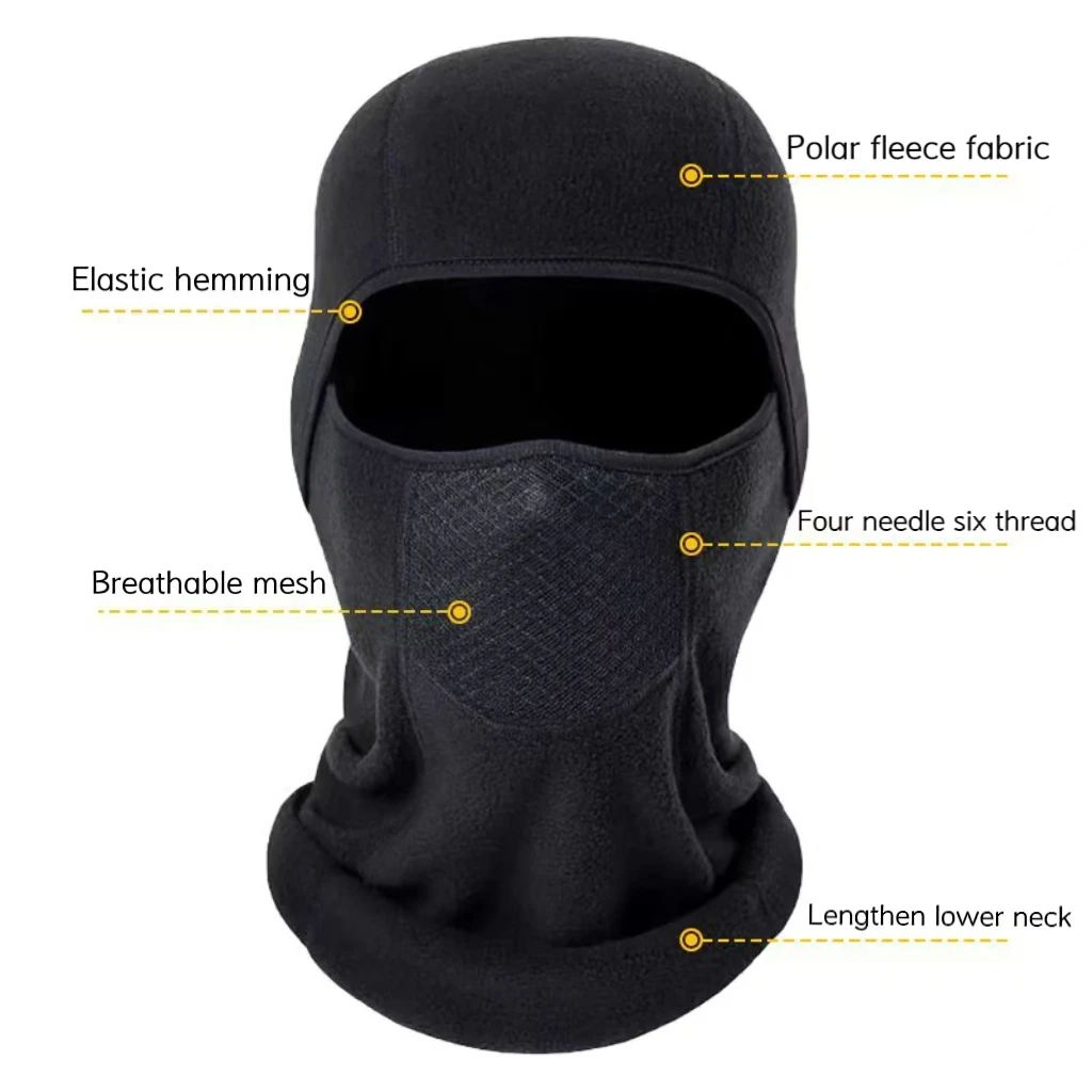 

Winter Face Protection Hood Motorcycle Outdoor Riding Windproof Cold-Proof Warm Thickened Mask Skiing