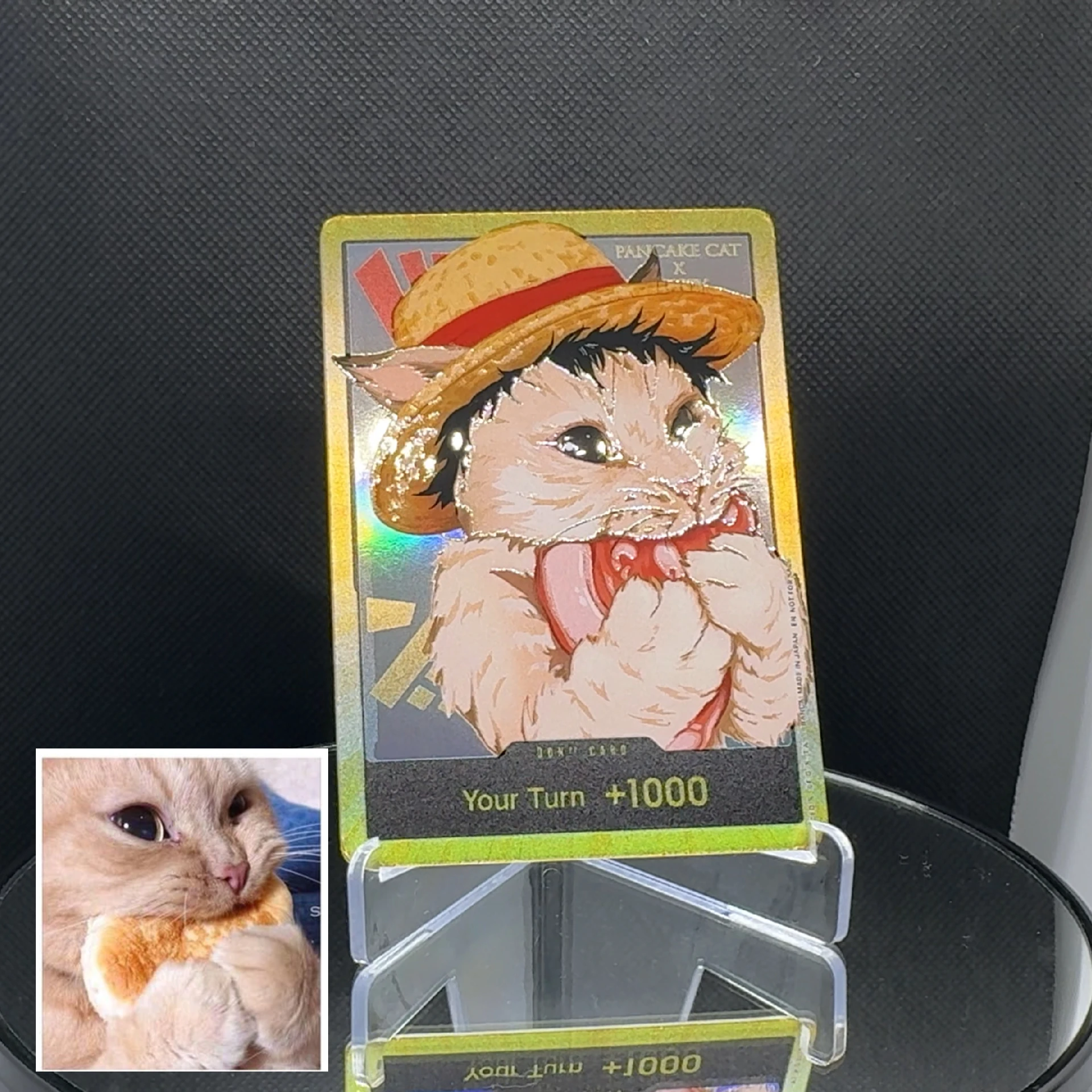 One Piece TCG OPCG Inglese DON card Cat Rufy Zoro Sanji Chopper Robin Franky Ace Buggy Doflamingo Law Proxy fatto in casa Don Card
