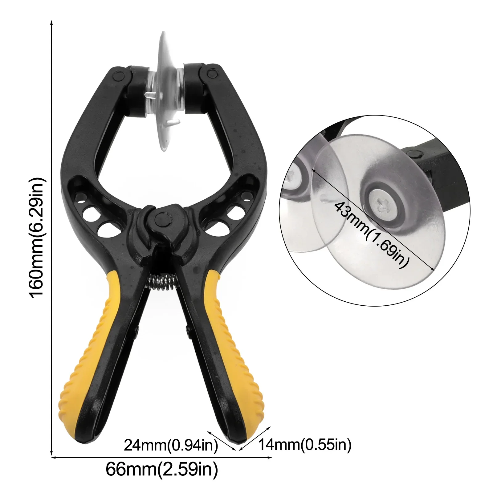 Portable Non-Slip Opening Suction Cup Pliers Mobile Phone LCD Screen Repair Tool Kit For Mobile Phones Repair Screen Disassemble